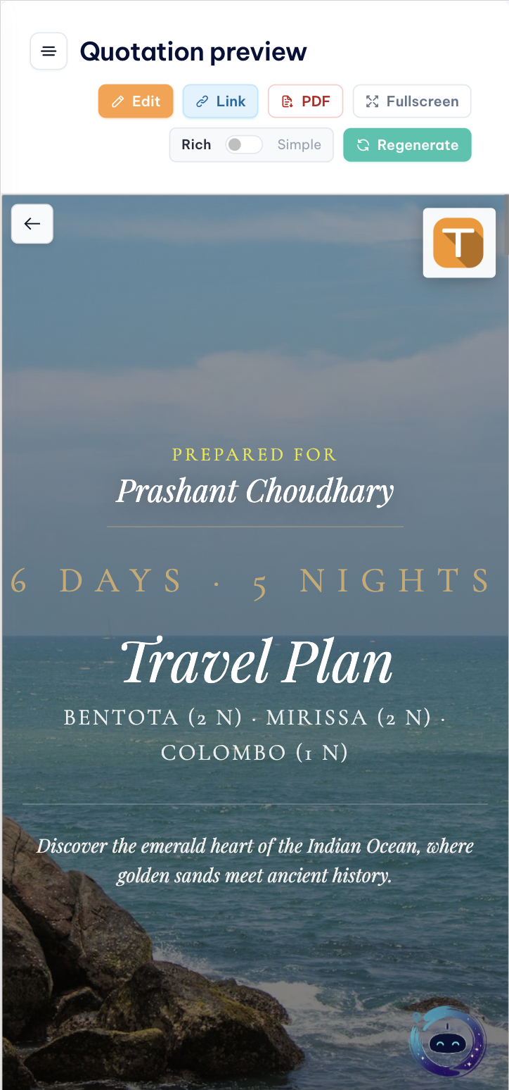 AI Itinerary Builder